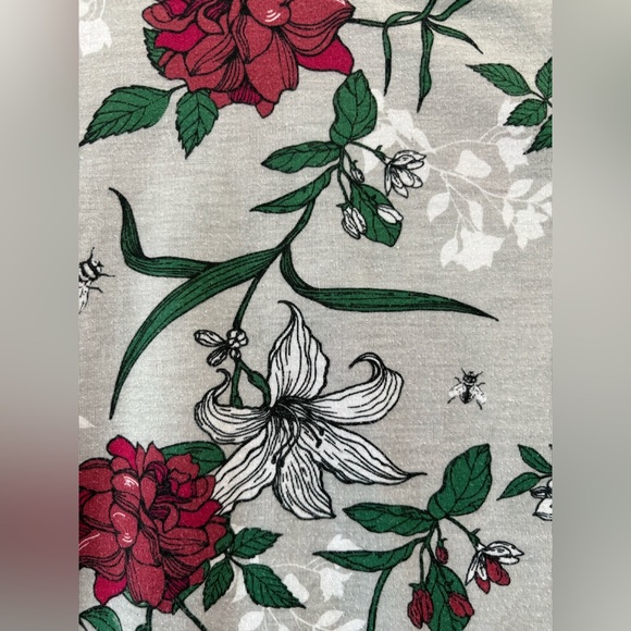 Fresh Prince of Bel-Air Grey Maroon Floral Print Adult Shirt Large White 1990s - Picture 4 of 7